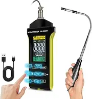 Anemometer Handheld, HVAC Wind Meter Hot Wire Anemometer with Telescopic Probe, USB Data Export, Temperature and Humidity Air Flow Velocity, Professional Airflow Meter for HVAC Cone Duct-AP-5000Y