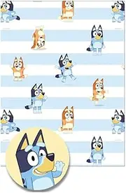 Danilo Promotions LTD BLW01 Bluey Wrapping Paper, Bluey Gift Wrapping, 2 Sheets 2 Tags Bluey