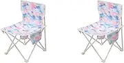 Outdoor Folding Tables and Chairs Portable Camping Chairs Camping Equipment Supplies Picnic Chairs (Color : Multi-Colored, Size : 45 * 45 * 62cm)