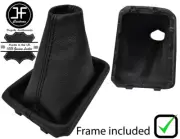 BLACK STITCH LEATHER MANUAL GEAR BOOT + PLASTIC FRAME FOR VW POLO 2017-2019