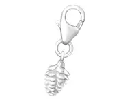 Sterling Silver Acorn Clip on Charm
