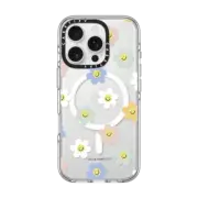 iPhone 16 Pro Clear Case MagSafe Compatible Happy Daisies
