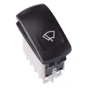 APEM Windshield Wiper Latching Red 24V LED Automotive Rocker Switch DPDT IP68
