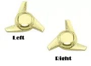 Lowrider Bike Gold Knock Off 3-Bars w/Waves 3/8" Axle 26T Left & Right Bikes