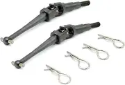 Steel H16BM Drive Shaft & Body Clips for MJX Hyper GO 1/16 16207 16208 16209 16210 Front Rear Driveshaft H16BM H16GT H16DR H16 Series RC Car Upgrades Part Black