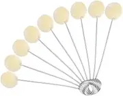 uxcell 20 Pcs Wool Daubers Ball Leather Dye Tool 4.9" Length Wool Balls Brush with Steel Handle for DIY Crafts Projects