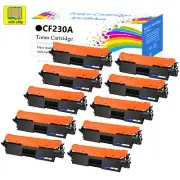 10pk CF230A 30A Toner Cartridge For HP LaserJet M203dw M203dn M227fdn M227fdw