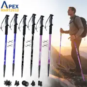 2X Trekking Poles Nordic Hiking Walking Sticks Adjustable Anti-shock Alpenstock