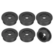 6 Pcs Cable Cord Grommet, 1-3/16 Inch Desk Grommet Flexible Rubber Grommets