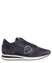 Philippe Model sneakers men trpx TZLU-6005 Bleu logo detail suede shoes