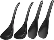 TOPPERFUN 2 Sets Heat Resistant Non Stick Ladle and Rice Spoon Set Ergonomic Kitchen Utensils for Serving Soup Ramen and Rice and Easy to Clean Modern Design for Home Cooking