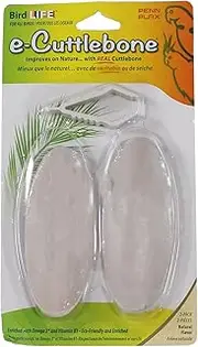 Penn Plax Bird Life E2 Natural Flavored Cuttlebone, 13 cm Size (Pack of 2)