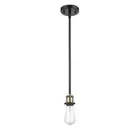Innovations Bare Bulb 4.5" 1 Light LED Pendant, Black Brass - 516-1S-BAB-LED