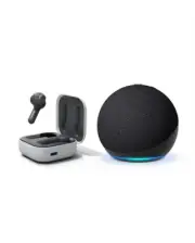 Echo Dot Charcoal with Echo Buds