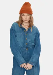 [Free People] Madrid Denim Coverall