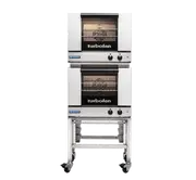 Turbofan E22M3/2 - Half Size Tray Manual Electric Convection Ovens Double Stacked