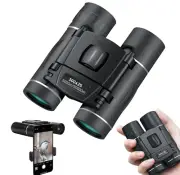 300x25 Mini Pocket Binoculars for Adults & Kids - High-Powered, Waterproof, Comp