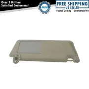 OEM Tan Cloth Sun Visor with Integrated Mirror & Extension LH for Toyota Pickup