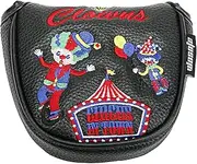 Golf Putter Covers,PU Waterproof Magnetic Golf Putter Headcover with Clown Pattern - Sports Fan Equipment for Kids, Family, Friends, Home