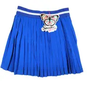 Someone Awesome Kids Pull-On Pleated Mini Skirt Size 8Y Blue Tennis Preppy