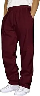 [Generic] Mens Pants 42x34 Sweatpants Solid Color Running Fitness Pants Power Pants