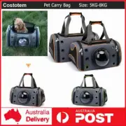 Pet Cat Carrier Puppy Travel Portable Space Shoulder Cage Crate Outdoor Dog AU