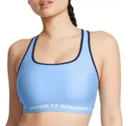 XL NWT Women's Under Armour Horizon Blue Crossback Mid Impact Sports Bra