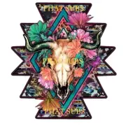 Sublimation Print Western Cow Skull Ready to Press Heat Transfer