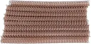 100Pcs DoubleWire Binding Spine, 100 Sheet Capacity, 3:1 Pitch 34Spiral Binding Coils, 12.7mm Diameter, Set Kit for A4 Paper, Metal Inner Wire, Nylon Coating (Rose Gold)
