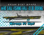 Twisted Metal Gold 14ft KAYAK VINYL WRAP KIT GRAPHIC DECAL/STICKER