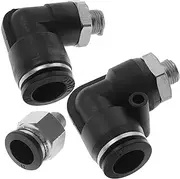 FELTECHELECTR 12pcs Push Lock Fitting Air Hose Connectors Tube Od Npt Quick Connect Pneumatic Fittings Elbow Push Connectors for Sealing and Easy Installation