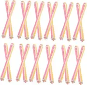 FRCOLOR 24Pcs Flexible Hair Rollers Durable Plastic Perm Rods for Curling Styling for Home Salon Use All Purpose Hairdressing Tools for Women