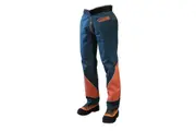 Clogger Defender Pro Water & Oil Resistant Clipped Chainsaw Chaps C71C - Green/Orange
