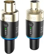 JOYO 5.8GHz Wireless Microphone Transmitter Receiver XLR Wireless Mic Adapter Wi