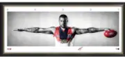 LANCE FRANKLIN SYDNEY SWANS SIGNED FRAMED SIGNATURE SERIES WINGS AFL PRINT