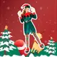 ★瘋狂派對★聖誕節女生豪華聖誕扮演服 可愛聖誕精靈服裝Cosplay 耶誕節裝飾衣服 成人變裝派對扮演裝 舞台演出服裝