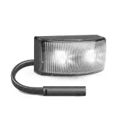 LED Autolamps White Front End Outline Marker Light & 2 Pin Plug 3 LED Lamp