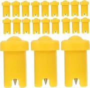[Beavorty] 100pcs Glue bottle anti-blocking needle eyelash extension glue lash remover for lash extensions glue rings for eyelash lash extension remover eyelashes with glue extend nozzle pp