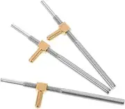 COMPUKAS 3pcs Violin Bow Frog Screws Durable Rods for String Instruments Compatible with Violins Violas and Cellos Easy to Use Fittings for Repairs and Maintenance
