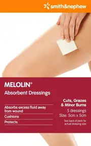 Melolin Non Stick Dressing 5cm X 5cm X 5