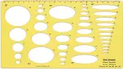Traceease Geometric Drafting Ellipse Template Drawing Stencil, Designing Template Measuring Ruler