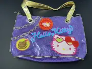Vintage Hello Kitty Purple Glitter Purse New With With Tags