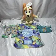 Build A Bear Bingo Plush Puppy Stuffed Voice Phrases Shirt Sleeper Bag Bluey