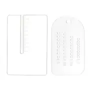 Acrylic Punch Aid Plate for Pulling up Pricking Leather Work Tools