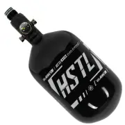 HK Army 68ci 4500psi HSTL HPA Tank - Standard Regulator - Tri - Black / White