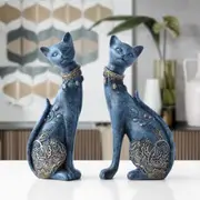 Decorative Resin Cat Statue for Home Decorations