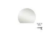 Thermogroup Ablaze Hamilton Mirror D Shape (Glue to Wall) 900x750mm HD9075GT