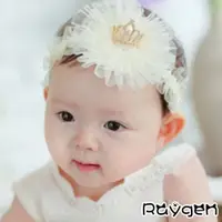 在飛比找蝦皮購物優惠-台灣現貨 熱銷 韓版 新款 皇冠珍珠 網紗 寶寶髮帶 嬰兒頭