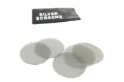 1 Packet =5pcs Silver Screen Metal Mesh Steel Filters Tobaco Smoking