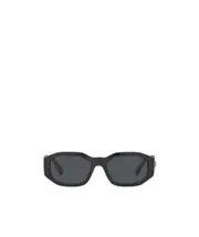 Logo geometric frame sunglasses 53 Gray